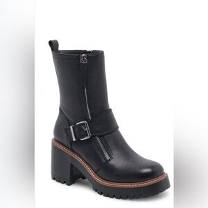 NWT BLONDO Rylyn Waterproof Bootie In Black Leather 9.5